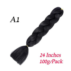 Showlu Store Nation 0 Lihui 24" Synthetic Braiding Hair Ombre Braiding Hair Packs Jumbo Braid Hair For Women Wholesale DIY Hairstyle Blue Grey