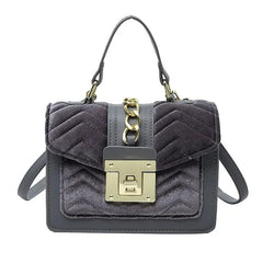 Showlu Fashion Store M / Flannel 06 Luxury fashion designer alligator leather purses and handbags ladies hand bag womens shoulder for women