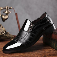 Casual K-style British Business Black Suit Leather Shoes SHOWLU FASHION STORE