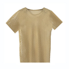 Summer Big Mesh Cut Out Fashion Style Male Model Vest SHOWLU FASHION STORE