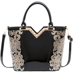 Minimalist All-Match Fashionable Elegant Noble Embroidered Shoulder Bag SHOWLU FASHION STORE