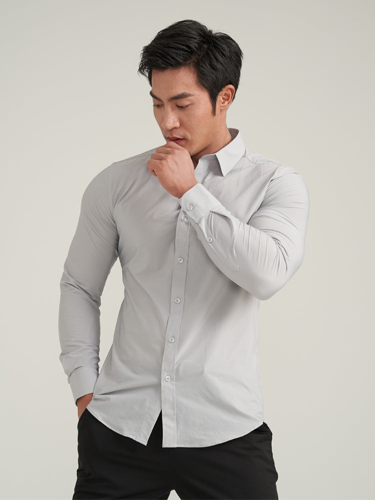 Muscle Men's Fitness Fashion Quick-Drying Breathable Long Sleeves Shirt SHOWLU FASHION STORE