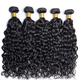 Showlu Store Nation 0 12 inch 1PC / China / 10A Peruvian 10A Water Wave Bundles Unprocessed Curly Human Hair Bundles Weave Remy Water Wave Hair Extensions No Tangle 12-32"
