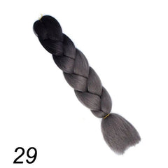 Showlu Store Nation 0 P6/613 / 24inches Qp hair 24 inch Ombre Color Synthetic Hair Braids Pre Stretched Wholesale Jumbo Braiding KaneKalon Hair Extensions 100g/pcs