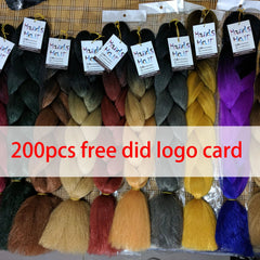 Showlu Store Nation 0 Qp hair 24 inch Ombre Color Synthetic Hair Braids Pre Stretched Wholesale Jumbo Braiding KaneKalon Hair Extensions 100g/pcs