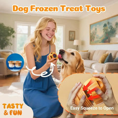 Dog Enrichment Toys 6 Pack Lick Mat Puzzle Ball Bowl for Peanut Butter Frozen Treats Anxiety Relief Boredom Reducer Dog Toys