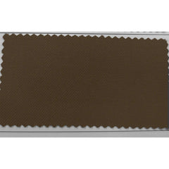 A rectangular fabric swatch of solid brown material with a visible diagonal twill weave.