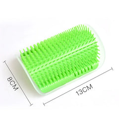 Cat Self Groomer With Catnip Soft Cats Wall Corner Massage Cat Comb Brush Rubs The Face With A Tickling Comb Pet Grooming Supply