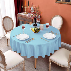 Round Wedding Satin Tablecloth Bright Smooth Silk Table Cover Christmas Decoration Banquet Anniversary Dining Party Table Decor