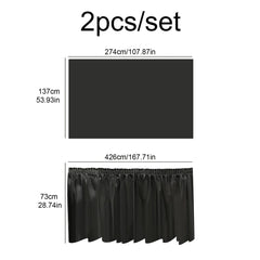2pcs Disposable tablecloth table skirt SHOWLU FASHION STORE