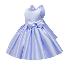 1 2 3 4 5 6 7 8 Years Bow Girls Dress Birthday Party Baby Baptism Dress For Girls Princess Christmas Costume Infants Vestidos