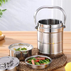 Thickened Stainless Insulated Lunch box 1400ML Steel Food Container Portable Durable Lunch box for Adult Kid Kitchen Accessories