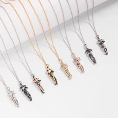 Fashion Hugging Necklace Jewelry Choker Hug Pendant Chain Men Necklaces For Lover Women Couple Men Lady Female Male Gift