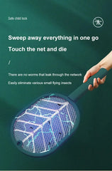 USB Rechargeable Electric Mosquito Swatter Racket