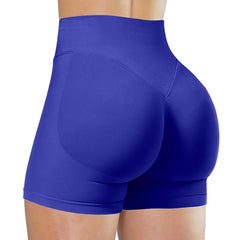 Summer High Waisted Yoga Shorts Fashionable and Sexy Running Fitness Pants Solid Color Yoga Leggings
