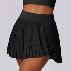 Tennis Skirts Pocket Women Golf Pleated Pantskirt Sports Fitness Shorts Tights High Waist Yoga Running Shorts Skirt Gym Clothing