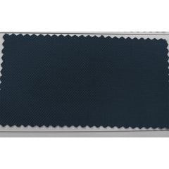 A rectangular fabric swatch of dark navy blue material with a visible diagonal twill weave.