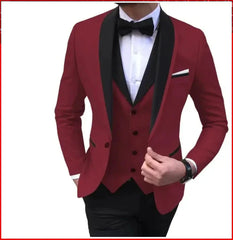 3 Piece Male Suit (Blazer+Vest+Pants) SHOWLU FASHION STORE