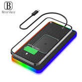 Brorikoy 15W Qi Wireless Car Charger Silicone Pad
