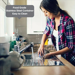 220V 110V 24V 12V 2 in 1 Electric Heating Lunch Box Car Truck Office Food Heater Stainless Steel Food Warmer Container Black Set