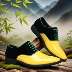 yellow blue red black oxford shoes man eleganti patent leather formal shoes man designer casual business wedding shoes for man