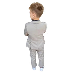Children's Spring Pink Dress Suits Boys Host Performance Birthday Party Photography Costume Kids Jacket Pants 2pcs Outfit