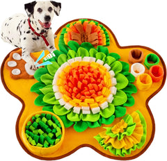 Pet Snuffle Mat for Dogs, Interactive Feed Game for Boredom, Encourages Natural Foraging Skills for Cats Dogs Bowl Travel Use