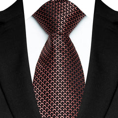 Luxury 8CM Men's Necktie Classic Neck Ties For Man Wedding Business Party Polka Dot Jacquard Woven Ascot Accessories Gift