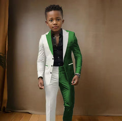 Blazer Suit For Boys 3-16 Years Boy Blazer Pant Set 2 Piece Slim Fit Casual Wedding Suit Set Birthday Stage Performance Costumes