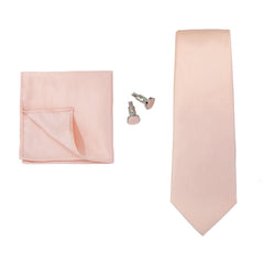 HUISHI Men Ties Solid Color Formal Wedding Necktie Jacquard Woven Tie Handkerchief Cufflinks For Men Business Suit 3pcs Wedding