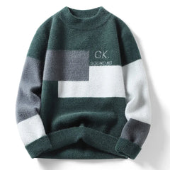 Sweater Men's Autumn/winter Crewneck Bottom Knit Men's Soft Waxy Thermal Top Men's Sweater Jumper Comfortable Stylish