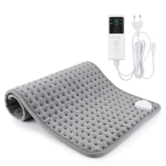 Electric Heating Pad Adjustable Temperature Timer Plush Warm Mat