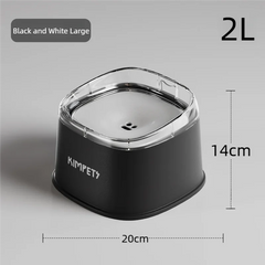 Spill Proof Water Bowl for Dogs 2000ml Large Capacity Slow Drinking Bowl for Messy Drinkers Pet Puppy Kitten Drinking Dispenser