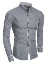 Men's solid shirts, slim fit white long sleeve social shirts, business casual menswear, high quality soft fabric, sizes XS-6XL