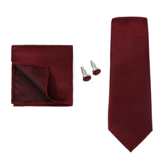 HUISHI Men Ties Solid Color Formal Wedding Necktie Jacquard Woven Tie Handkerchief Cufflinks For Men Business Suit 3pcs Wedding