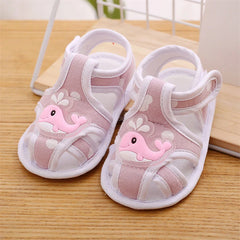 Baby Girls Boys Sandals Cute Flexible Non-slip Summer Flats First Walkers Toddlers Shoes for Casual Home Infants 0-15Months