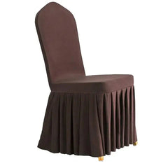 1Pcs Elastic Spandex Universal Chair Cover Skirt Cloth For Hotel Home Modern Wedding Birthday Party Event Dining Seat Decoration SHOWLU FASHION STORE