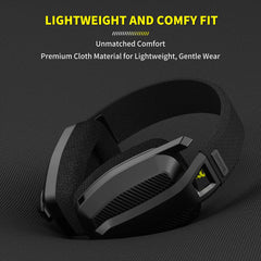 BINNUNE BW06 2.4GHz Wireless Gaming Headset with Mic for PS5 PS4 PC Mac Playstation Bluetooth Gaming headphone with Microphone