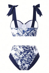 2025 Women Bikinis Set With Cover Swimsuit Swimwear Plus Size Push Up Large Big Floral Swimming Suits Beachwear Bathing Suits SHOWLU FASHION STORE