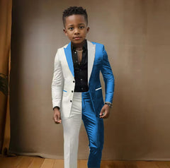 Blazer Suit For Boys 3-16 Years Boy Blazer Pant Set 2 Piece Slim Fit Casual Wedding Suit Set Birthday Stage Performance Costumes