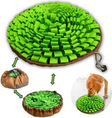 Pet Snuffle Mat for Dogs, Interactive Feed Game for Boredom, Encourages Natural Foraging Skills for Cats Dogs Bowl Travel Use