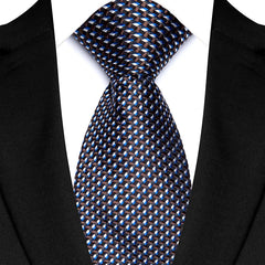 Luxury 8CM Men's Necktie Classic Neck Ties For Man Wedding Business Party Polka Dot Jacquard Woven Ascot Accessories Gift