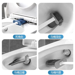 Silicone Toilet Brush with Holder
