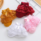 0-2Y Toddler Cotton Lace Ruffle Princess Mesh Breathable Socks Children Ankle Short Candy Color Thin Summer Socks for Newborn