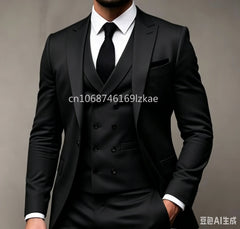Green 3-Piece Suit Wedding Party Suit Traje Americana Hombre