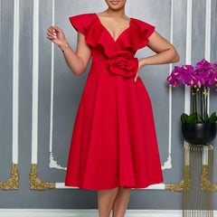 Customized Elegant African Dresses for Women 2025 Africa Clothing Plus Size Wedding Party Dress Dashiki Ankara Office Lady Outfi