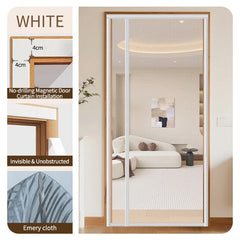 Magnetic Mesh Door Curtain Anti Mosquito Screen Self Adhesive