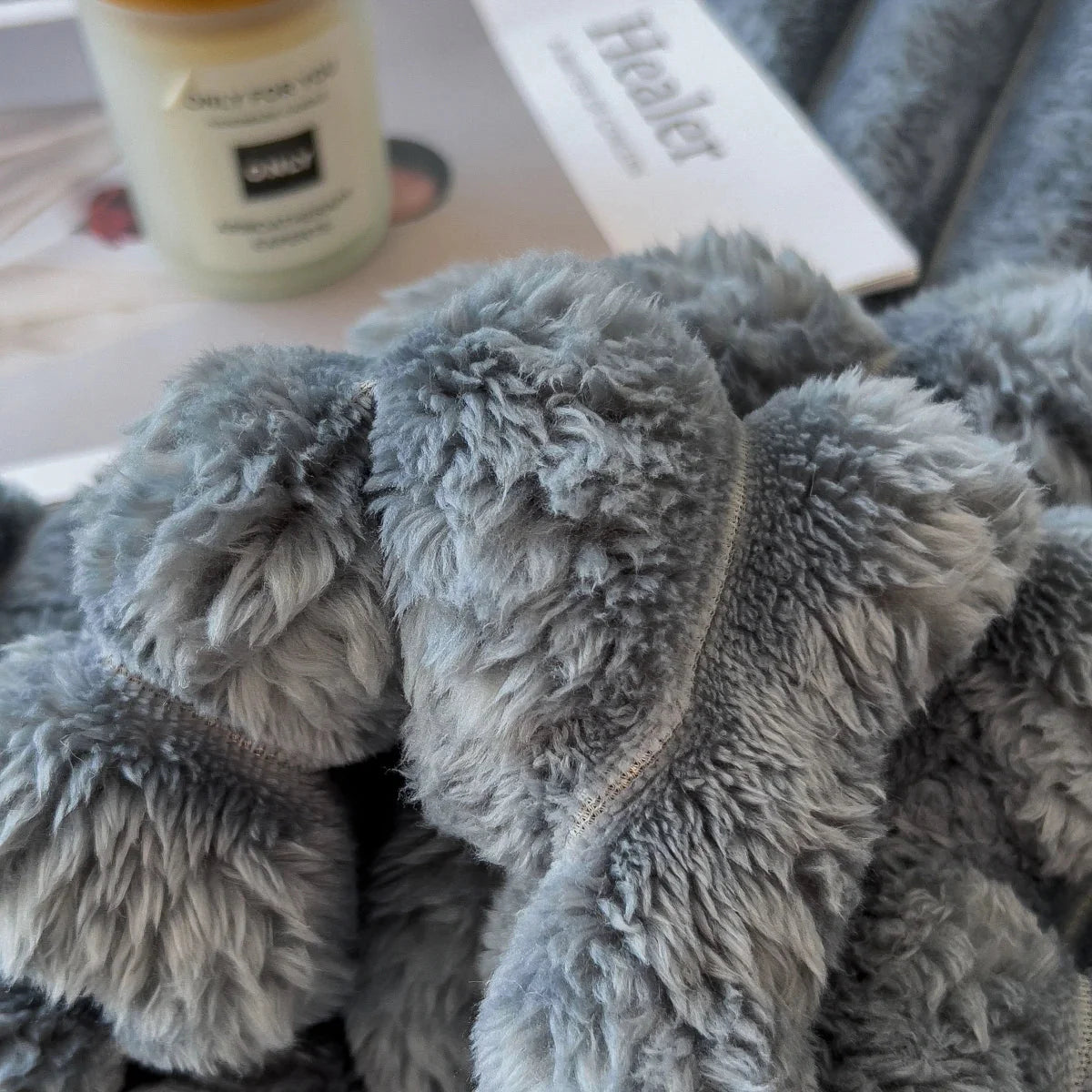 Solid color thickened wide striped multifunctional blanket, can be used as bed sheet cover blanket, nap blanket, pet blanket SHOWLU FASHION STORE