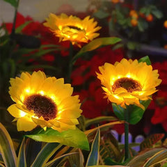 Solar Sunflower LED Garden Light
