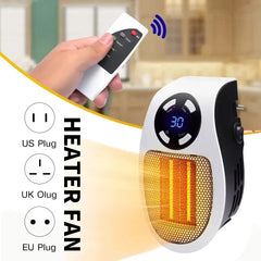 500W Mini Plug-In Ceramic Space Heater